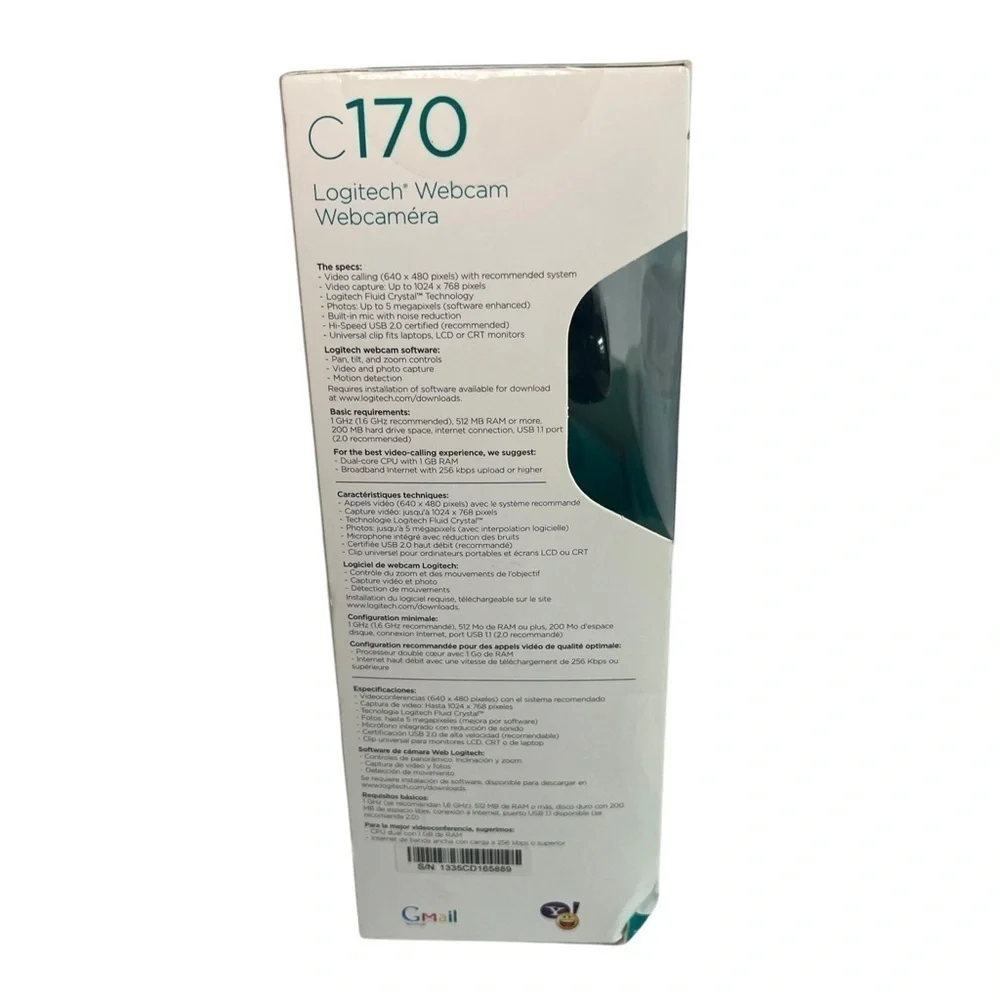 Logitech C170 Webcam 5MP USB 2.0 PC Video Camera Windows Streaming Cam - NEW